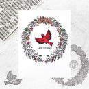 Hero Arts Letterpress & Foil Plate Wreath & Finch*