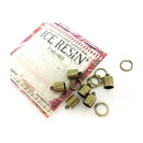 Ice Resin Findings - Antique Bronze 8mm 12pcs*
