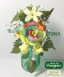 Katy Sue Silicone Mould - Flower Pro Rose Cones & Thorns