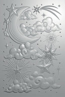 Crafter's Companion Cosmic 3D Embossing Folder And Metal Die Moon And Stars*