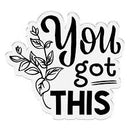 Crafter's Companion Clear Acrylic Stamps  - You Got This*