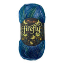 Blue yarn skein with 'Firefly' label on a white background