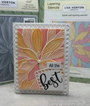 Lisa Horton Crafts Embossing Folder 6"X6" Spiral Leaf