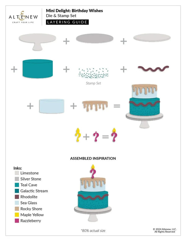 Altenew Mini Delight: Birthday Wishes Stamp & Die Set*