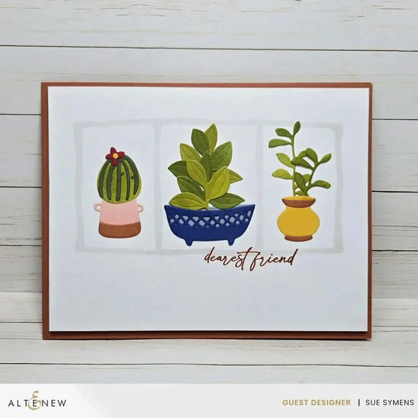 Altenew Mini Delight: Potted Shelves Stamp & Die Set
