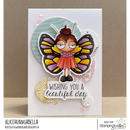 Stamping Bella Cling Stamps Mini Oddball Butterfly Girl*