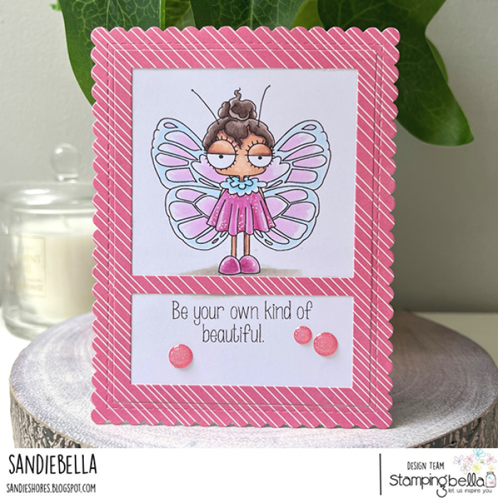 Stamping Bella Cling Stamps Mini Oddball Butterfly Girl*