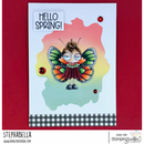 Stamping Bella Cling Stamps Mini Oddball Butterfly Girl*