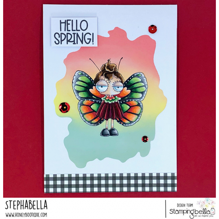 Stamping Bella Cling Stamps Mini Oddball Butterfly Girl*