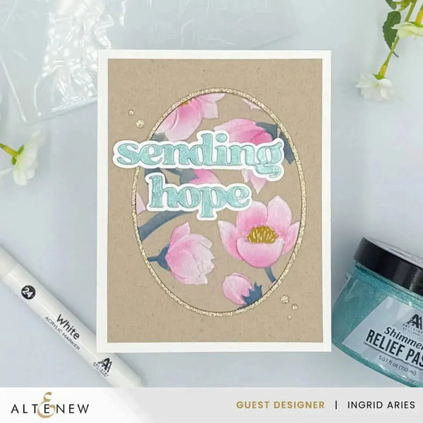 Altenew Shimmer Relief Paste - Sea Beryl