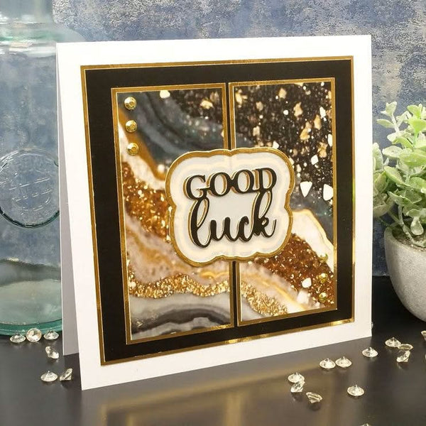 Hunkydory Moonstone Dies - Radiant Sentiments - Good Luck & Thank You*