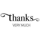 Crafter's Companion Gemini clear stamp & die - Thanks*
