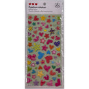 Poppy Crafts Puffy Sticker - Patterned Stars and Hearts*
