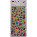 Poppy Crafts Puffy Sticker - Patterned Stars and Hearts*