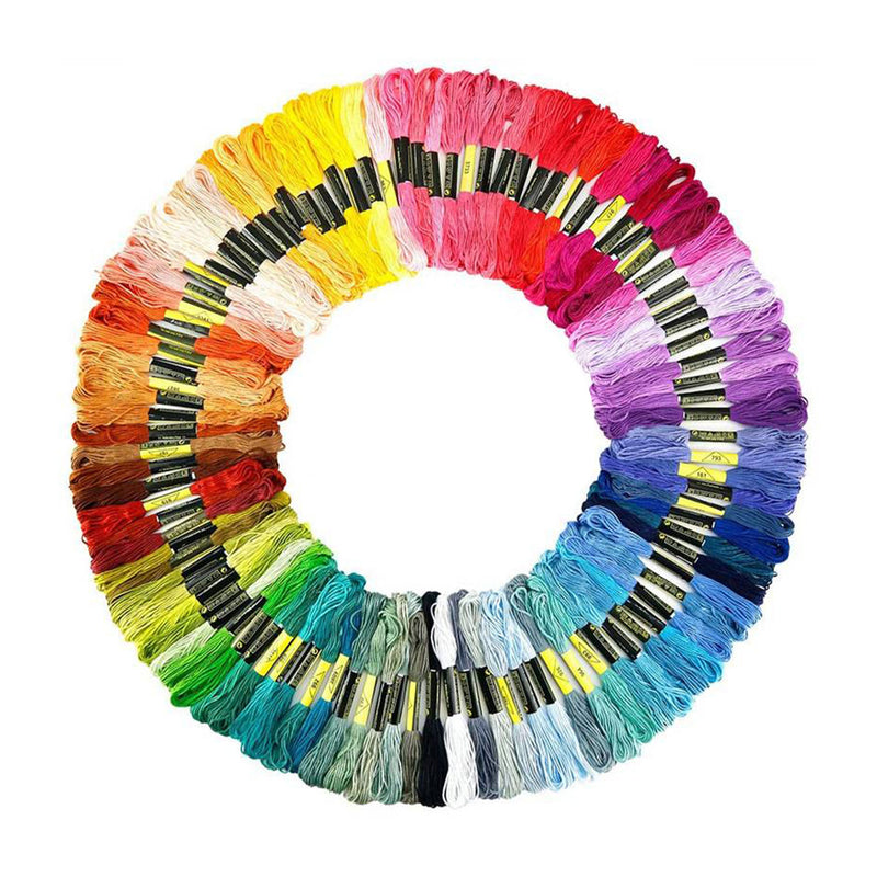 Poppy Crafts Embroidery Floss Set - Rainbow - 100pcs