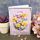 Hunkydory Pocket Pad - Pretty Pansies