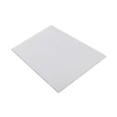 White rectangular tile on a white background