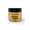 Jar of Poppy Crafts Shimmer Paste Gold on a white background