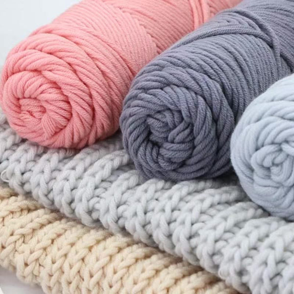 Poppy Crafts Soft Yarn 100g 3 Pack - Cream
