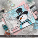 Tim Holtz Cling Stamps 7"X8.5" - Mr. Frostie