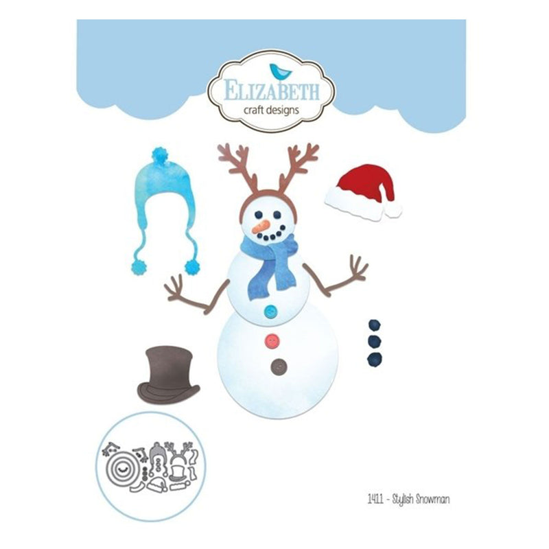 Elizabeth Craft Metal Die - Stylish Snowman*