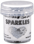 WOW! Sparkles Glitter 15ml - Silver Squares .062