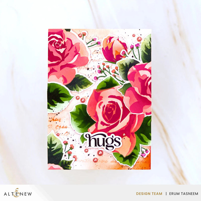 Altenew Stencil Art: Romantic Roses & Add-on Die Bundle