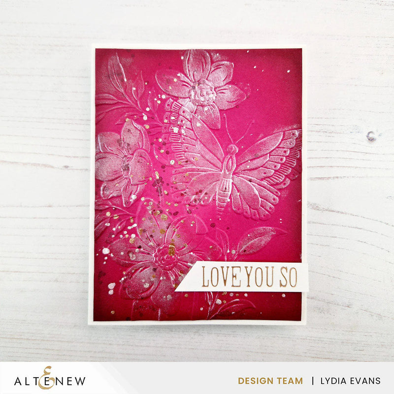 Altenew Serene Garden Botanical 3D Embossing Folder