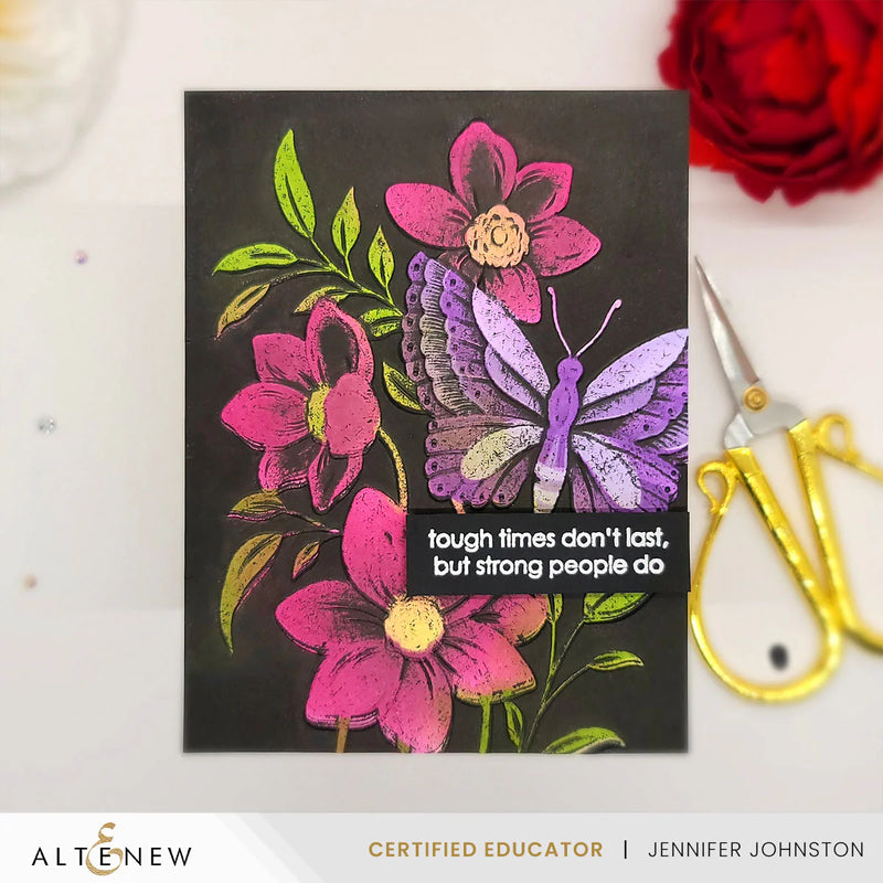 Altenew Serene Garden Botanical 3D Embossing Folder