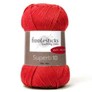 Fiddlesticks Superb 10 Yarn 100g - Pillarbox Red