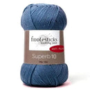 Fiddlesticks Superb 10 Yarn 100g - Denim Blue