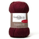 Fiddlesticks Superb 10 Yarn 100g - Maroon