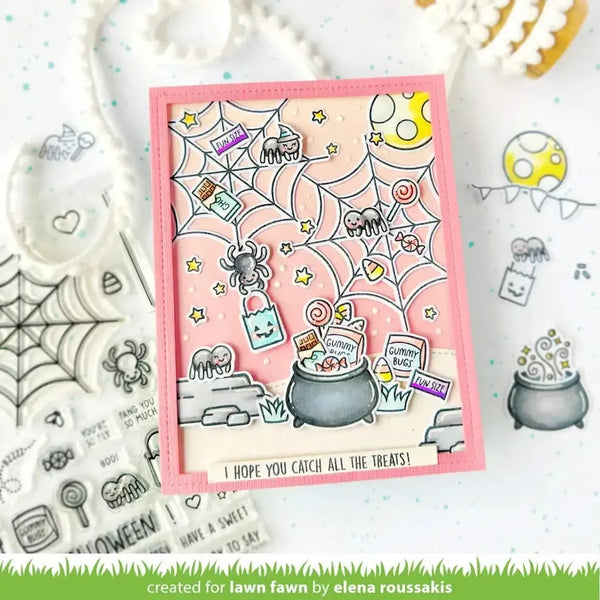 Lawn Fawn Spider Background Stencils*