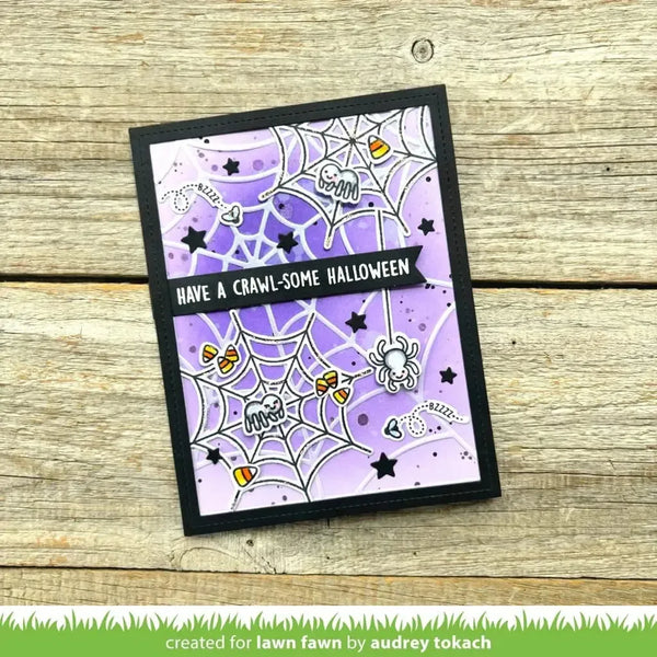 Lawn Fawn Spider Background Stencils*