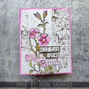 Tim Holtz Cling Stamps 7"X8.5" Embroidery