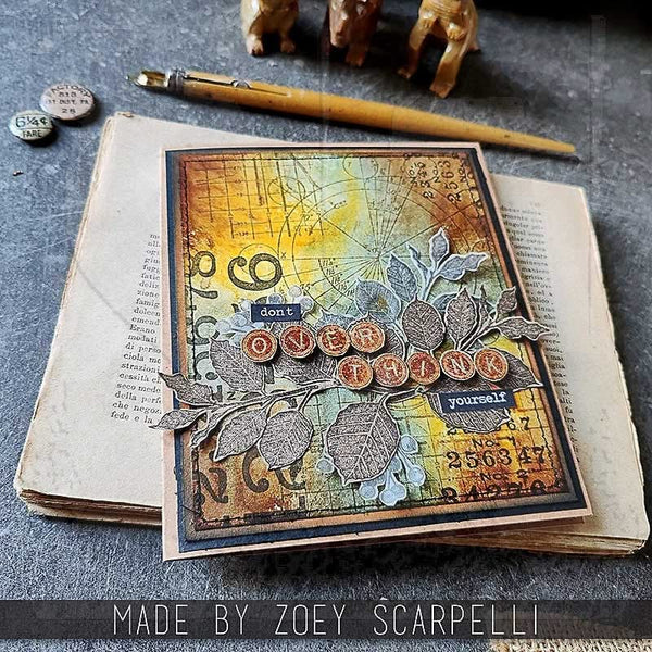 Tim Holtz Cling Stamps 7"X8.5" Deconstructed