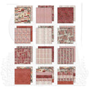 Tim Holtz - Advantus Idea-ology Double-Sided Cardstock 8"X8" 12/Pkg Palette Collection: Red