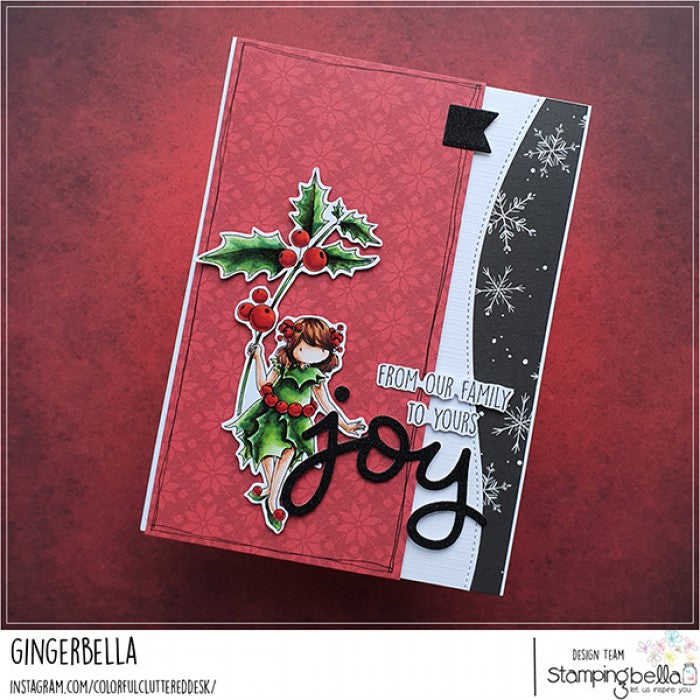 Stamping Bella Cling Stamp Tiny Townie Garden Girl Holly*