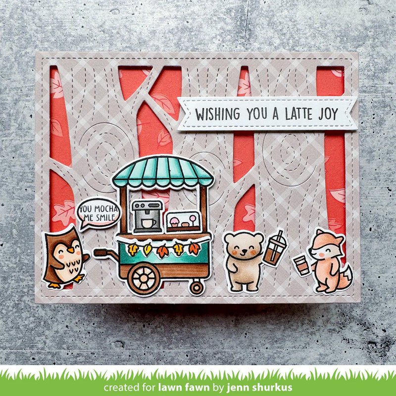 Lawn Fawn Lawn Cuts Custom Craft Dies - Tiny Sentiments: Coffee