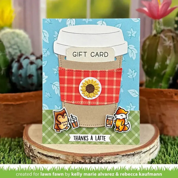 Lawn Fawn Treat Cart Add-On: Coffee Colouring Stencils*