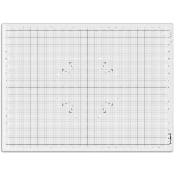 Glassboard Studio Magnetic Glass Craft Mat 18"x 24" - True White