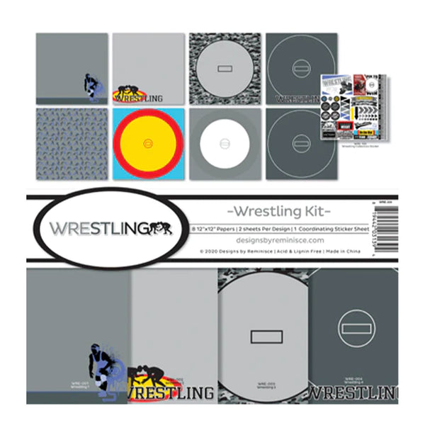 Reminisce Collection Kit 12"X12" Wrestling*