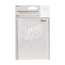 Darice - Embossing Folder 4.25"x 5.75" - Yay!*