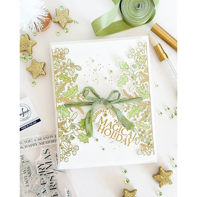 Pinkfresh Studio Clear Stamp Set 4"X6" Magical Holiday