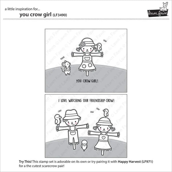Lawn Cuts Custom Craft Dies - You Crow Girl*