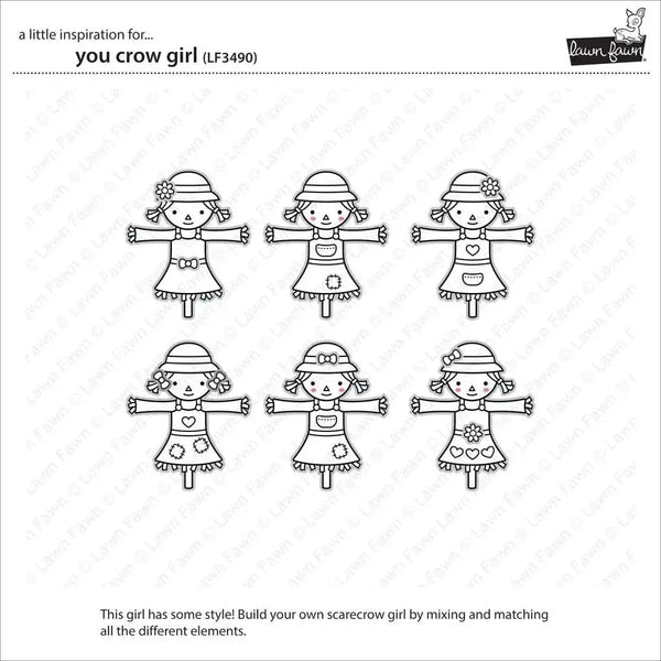Lawn Cuts Custom Craft Dies - You Crow Girl*