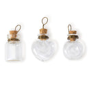 Solid Oak Steampunk Glass Accents 3 pack - Fancy Bottles*