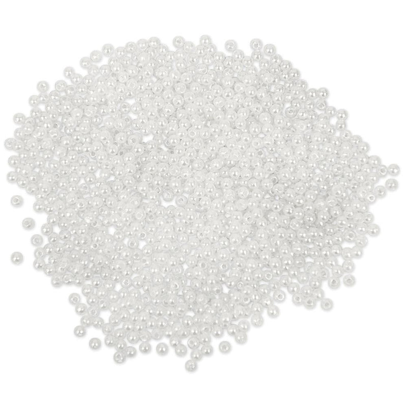 Pearl Beads Value Pack 3mm White 850/Pkg