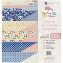 Prima Marketing D/Sided Paper Pad 12"x12" 30/Pkg - Frayed Denim*