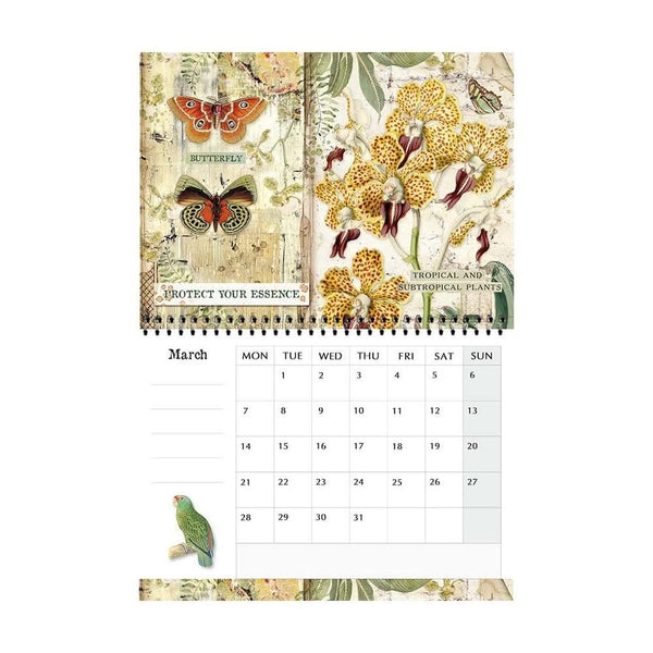 Stamperia 2022 Wirebound Calendar 11.75"X8.75" Amazonia*